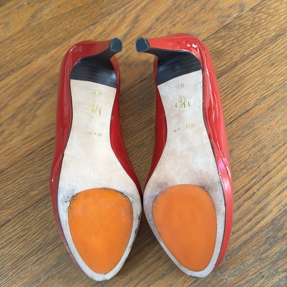 Cole Haan Chelsea high pumps, 3” heel, red patent leather, size 6.5 - Picture 10 of 10